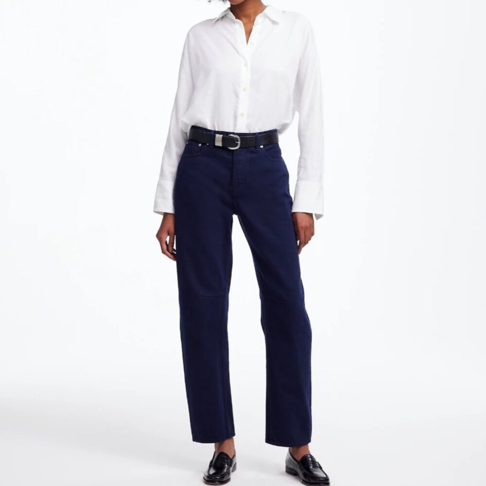 Madewell The Darted Barrel-Leg Jean in Garment-Dyed Denim -- Size 28 - NWT